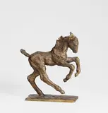 Springendes Fohlen by Renée Sintenis, 1928, Bronze mit brauner Patina, sold Mar 2022