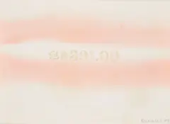 Edward Kienholz, For $ 391, 1989, Aquarell und Gummistempel auf Velin in einem Bleirahmen