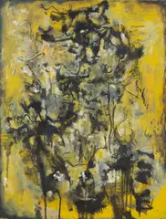 Hans Platschek, Porträt eines Malers nach El Greco-Picasso, 1957, Öl auf Leinwand