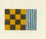 Sean Scully, Ohne Titel (10.7.93), 1993, Aquarell und Bleistift auf Aquarellkarton