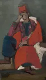 Helmut Kolle, Spahi, Um 1924, Öl auf Pappe