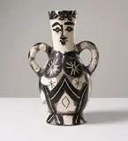 Vase with Two High Handles by Pablo Picasso, 1952, Partially glazed white earthenware clay, sold Mar 2011