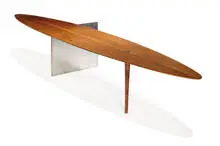 Paul Tuttle, Surfboard table, Executed c. 1956 for the Thornton Ladd studio Hilltop