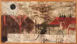 Gustavo Foppiani, I Cappanni Di Pontenure, 1960, Oil on wood (or encaustic)