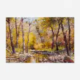 Francois Daniel Retief Koch, Landscape with Stream, 1995, oil on canvas