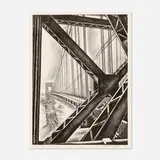 Howard Cook, George Washington Bridge with B, c. 1931, lithograph