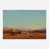 Henri Duvieux, Untitled (Orientalist theme), oil on panel