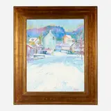 Joseph Barrett, The Delaware Village New Jersey Side Above New Hope