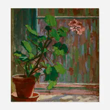 Untitled by Mildred Bunting Miller, oil on Masonite, sold Nov 2020
