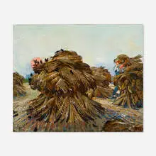 Untitled by Joseph T. Pearson, Jr., oil on canvas, sold Nov 2020