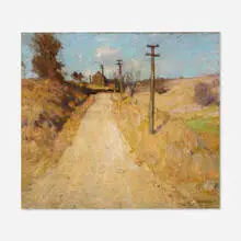 William Langson Lathrop, The Lane, 1915, oil on canvas