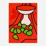 Patrick Caulfield, Fruit and Bowl, 1979-80, screenprint in colors