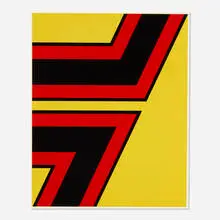 Pierre Clerk, Tension II, 1971, screenprint in colors