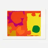 Patrick Heron, Six in Vermillion with Green in Yellow, 1970, lithograph in colors
