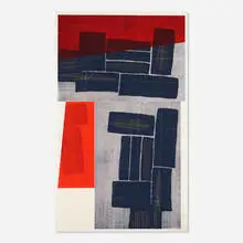 Double Imagery by Louise Nevelson, 1967, lithograph in colors, sold Nov 2020
