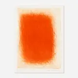 Arnulf Rainer, Untitled (Red), 1972, etching in colors