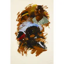 Jasper Johns, He Was Called the Buffalo's Brother, 1989, oil on paper
