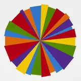 untitled (from The Art of Healing) by Sol LeWitt, 2001, linocut on paper, sold Sep 2010