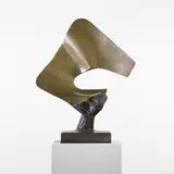 Bernhard Heiliger, Sun Leaf, 1968, cast bronze