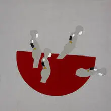 Ernest Trova, Manscape, c. 1970, oil on canvas