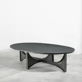 coffee table by Paul Evans, c. 1965, welded steel, slate, sold Jun 2010