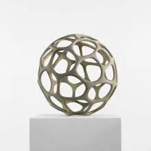 Cellular Sphere by Pamela Sunday, 2008, ceramic, sold Jun 2010