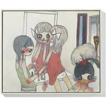 Aya Takano, Makeup Playtime, 2006, acrylic, graphite and ink on canvas