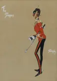 'Snaffles' Charlie Johnson Payne, 'The Sappers' (Royal Engineers), gouache