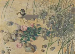Keith Shackleton, Ringed plover's domain, oil on board