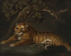 Benjamin Zobel, Lion and tiger, a pair, sand pictures