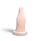 Untitled (Pink Marble Sculpture) by Amalia de Schulthess, marble, incised 'amalia' and dated, offered Aug 2022