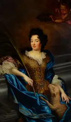 Pierre Mignard, A portrait of a lady as St. Agnes, oil on canvas