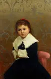 A portrait of a young girl by Italian School, oil on canvas, offered Sep 2022