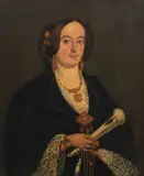 A portrait of a bejewelled lady by English School, Oil on canvas, sold Sep 2022