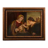 The Virgin and Child with Saint Anne by Italian School, oil on canvas, offered Apr 2022