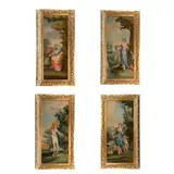 The four seasons (a set of four) by Continental School, all oil on canvas, offered Apr 2022