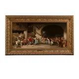 Giuseppe Galli, La tarentella, oil on canvas