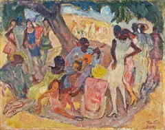 Cabocolos Lieder by Leo Putz, 1932, Öl auf Pappe, sold Dec 2007