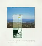 John Baldessari, Intersection Series: Landscape, Anguished Man (with ladder), 2002, Digitaldruck mit Farbstift und Klebeband auf Papier