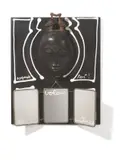 Ben Vautier, regarde toi! voleur de cultures, 1990, Holzmaske, Spiegel und Acryl auf Holz