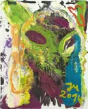 Jonathan Meese, DR. „FISH AND CHIPS“ IS TOO FIT IN COLD BELLY „HOTTIE