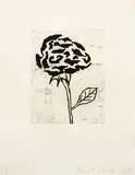 Donald Baechler, Five Flowers II, 2007, Etching