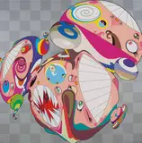 Melting DOB D by Takashi Murakami, 2001, Color lithograph, sold Mar 2011