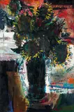 Robert Frame, Bouquet of Sun Flowers, Oil on canvas