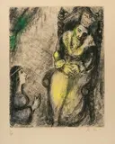 Marc Chagall, La Bible, Hand colored etching