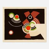 Cinéma by Sonia Delaunay, c. 1970, lithograph in colors on Arches, sold Nov 2020