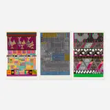 Eduardo Paolozzi, three works from Universal Electronic Vacuum, 1967, screenprint in colors