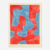 Untitled by Serge Poliakoff, 1966, lithograph in colors, sold Nov 2020