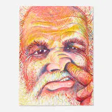 Pic by Robert Carston Arneson, 1980, lithograph in colors, sold Nov 2020