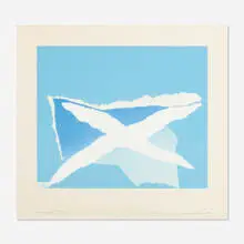 The Hamptons by Adja Yunkers, 1977, lithograph in colors with collage, sold Nov 2020